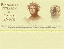 Tablet Screenshot of petrarch.petersadlon.com